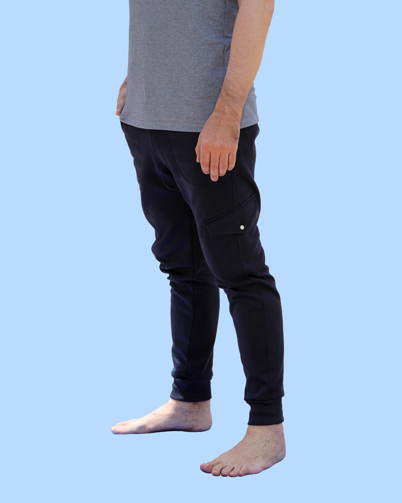 Jogger Premium para Hombre. Tipo Cargo. Azul Oscuro.