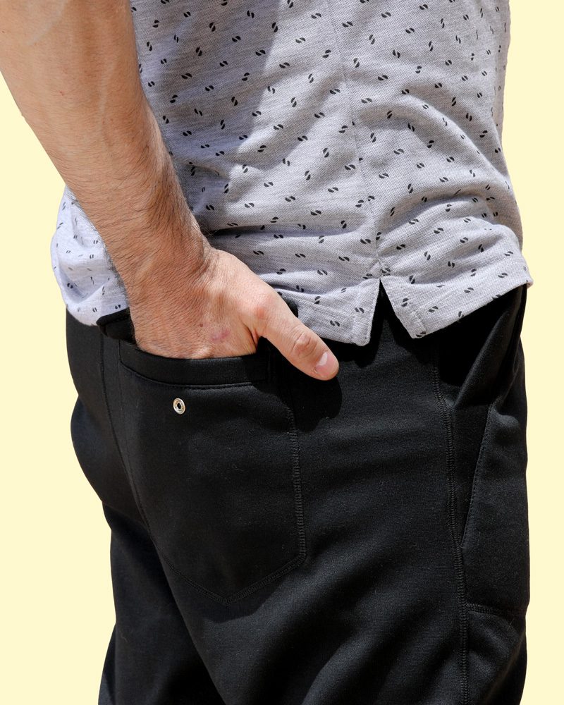 Jogger Premium para Hombre. Tipo Cargo. Negro.