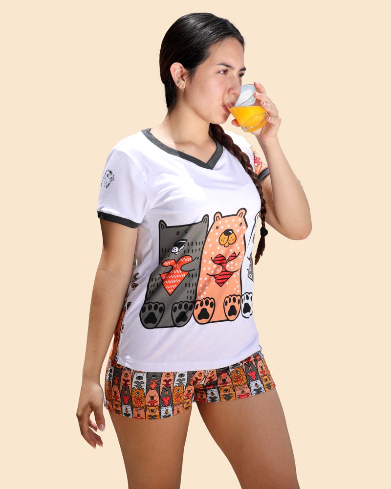 Pijama Osos Viajeros. Short.