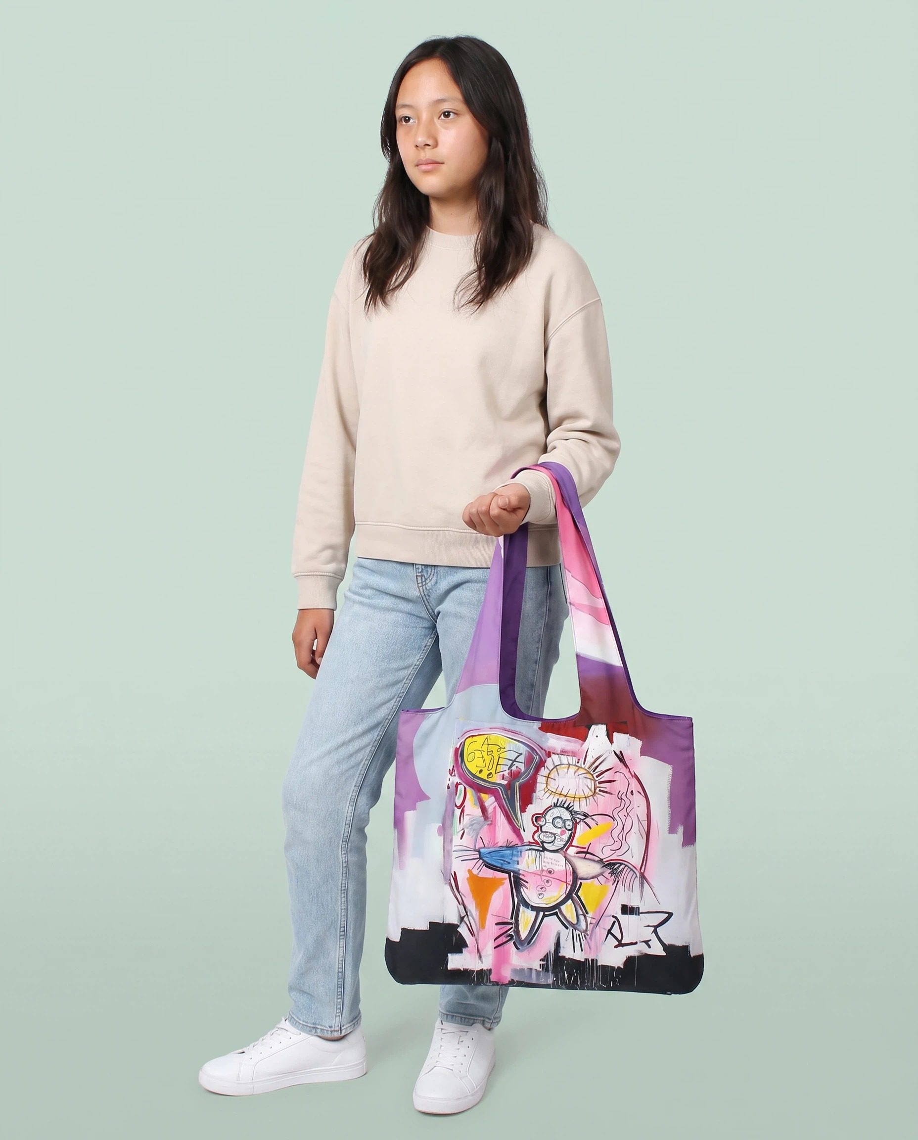 Tote Bag. Basquiat Doonut_2